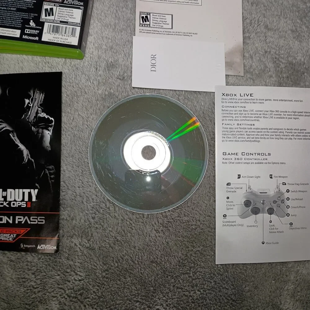 Call of Duty Black Ops II 2 Xbox 360 Complete In Box CIB Manual
